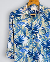 Lagoon Leaves - Pure Cotton Shirt - Jaipuri Crown